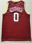 NBA 0 Westbrook Rockets Checkerboard Maillot